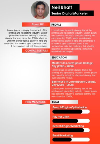 Professional Resume PowerPoint Template