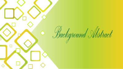 Green Orange Blocks Background Template