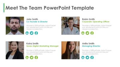 Meet The Team PowerPoint Template