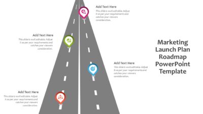 Marketing Launch Plan Roadmap PowerPoint Template