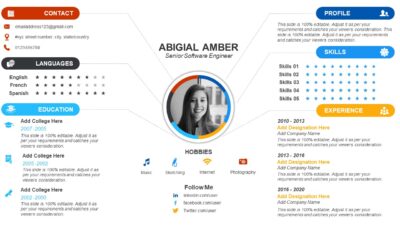 Visual Resume PowerPoint Design