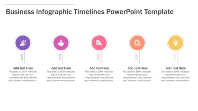 Business Infographic Timelines PowerPoint Template