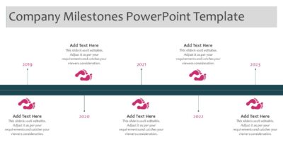 Company Milestones PowerPoint Template