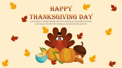 Thanksgiving Invitation PowerPoint Template