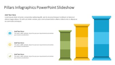 Pillars Infographics PowerPoint Slideshow