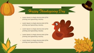 Thanksgiving Invitation PowerPoint Slide