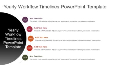 Yearly Workflow Timelines PowerPoint Template