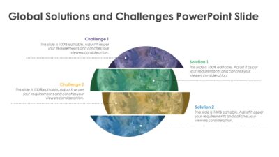 Global Solutions and Challenges PowerPoint Slide