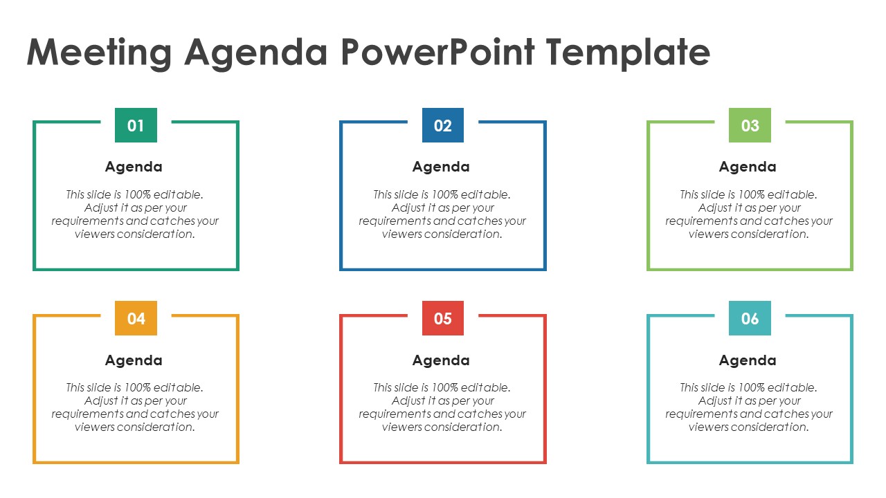 Meeting Agenda Ppt Template Free Download