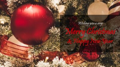 Christmas and New Year Wishes Template