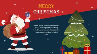 Merry Christmas PowerPoint Template Design