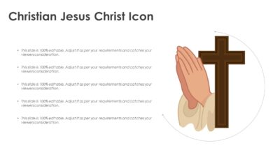 Christian Jesus Christ Icon PowerPoint Slide