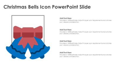 Christmas Bells Icon PowerPoint Slide