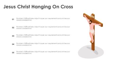 Jesus Christ Hanging On Cross PowerPoint Template