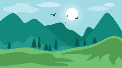 Landscape Vector Illustration Background