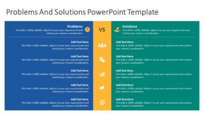 Problems And Solutions PowerPoint Template