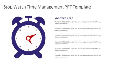 Stop Clock Time Management PPT Template