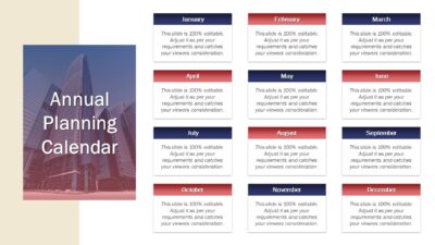 Annual Planning Calendar PowerPoint Template
