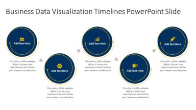 Business Data Visualization Timelines PowerPoint Slide