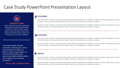 Case Study PowerPoint Presentation Layout