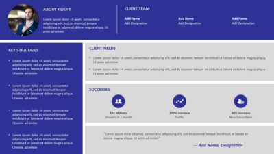 Client Case Study PowerPoint Presentation Template