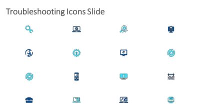 Troubleshooting Icons PowerPoint Slide