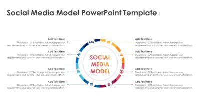 Social Media Model PowerPoint Template