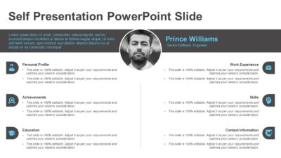 Self Presentation PowerPoint Slide