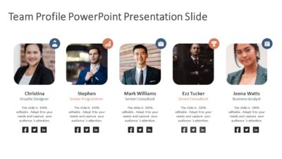 Team Profile PowerPoint Presentation Slide