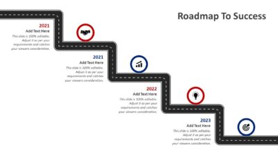Roadmap To Success PowerPoint Template