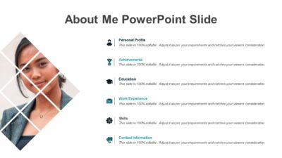About Me PowerPoint Presentation Slide