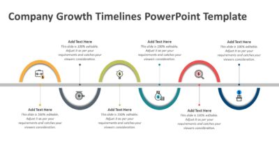 Company Growth Timelines PowerPoint Template