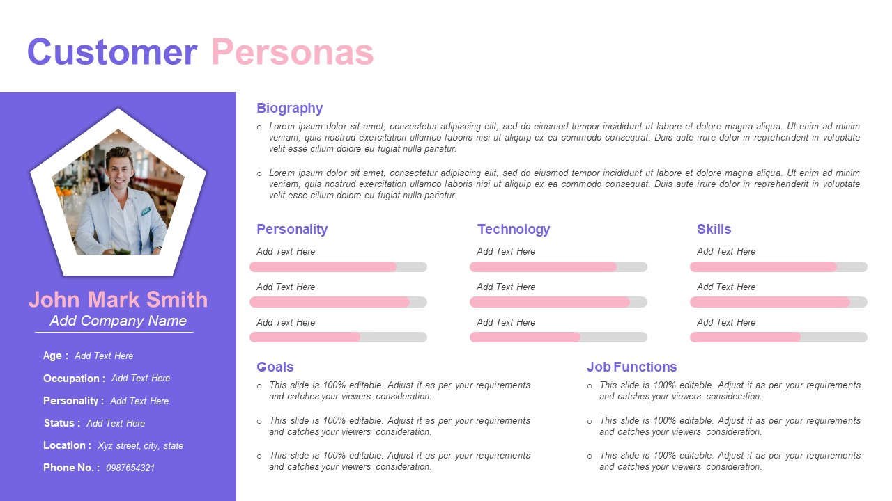 Customer Personas PowerPoint Template