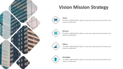 Vision Mission Strategy PowerPoint Presentation Slide
