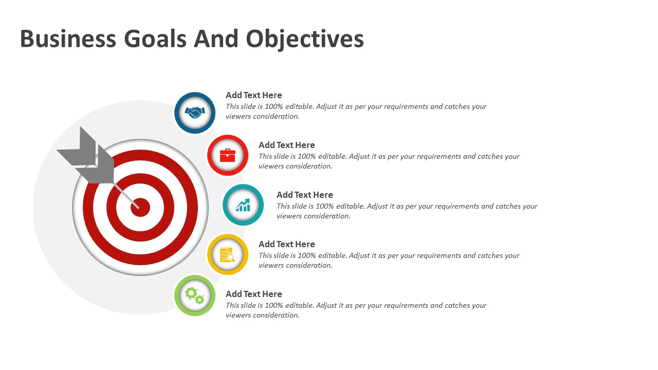 Business Goals And Objectives PowerPoint Template