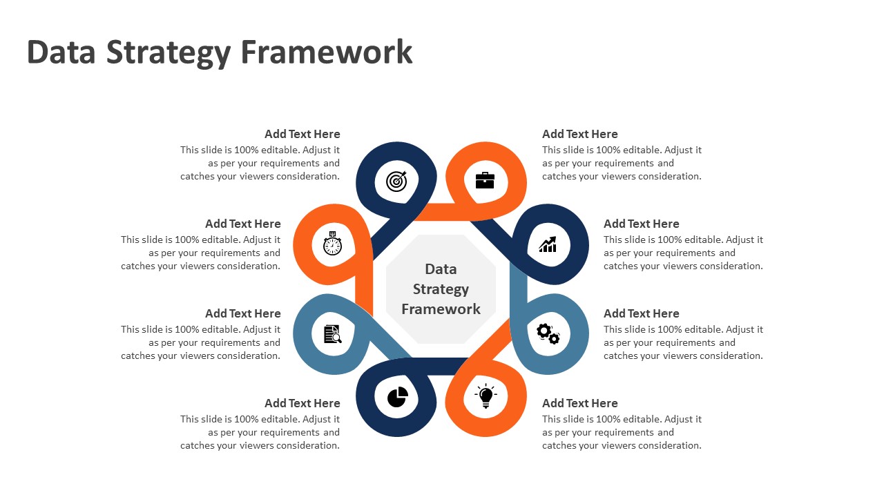 Data Strategy Framework PowerPoint Template PPT Templates