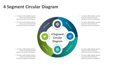 4 Segment Circular Diagram PowerPoint Slide