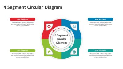 4 Segment Circular Diagram PowerPoint Slideshow