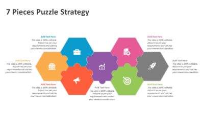 7 Pieces Puzzle Strategy PowerPoint Template