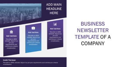 Business Newsletter Template Of a Company