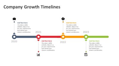 Company Growth Timelines PowerPoint Slide