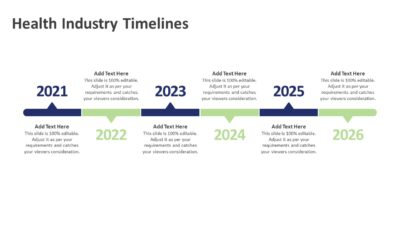 Health Industry Timelines PowerPoint Template