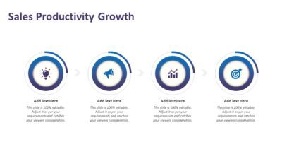Sales Productivity Growth PowerPoint Template