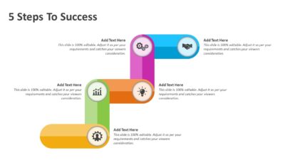 5 Steps To Success PowerPoint Template
