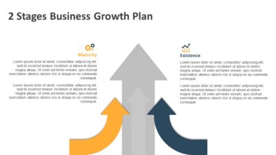 2 Stages Business Growth Plan PowerPoint Template