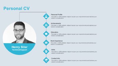 Personal CV PowerPoint Presentation