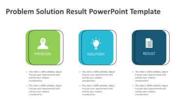 Problem Solution Result PowerPoint Template