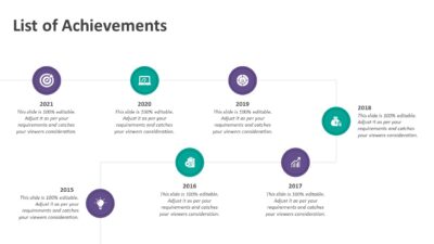List of Achievements PowerPoint Template