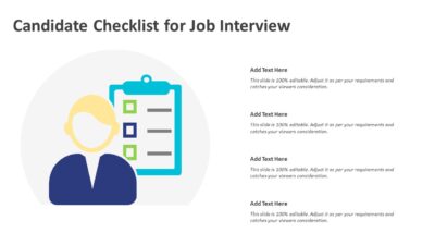 Candidate Checklist for Job Interview PowerPoint Template
