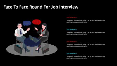 Face To Face Round For Job Interview PowerPoint Template